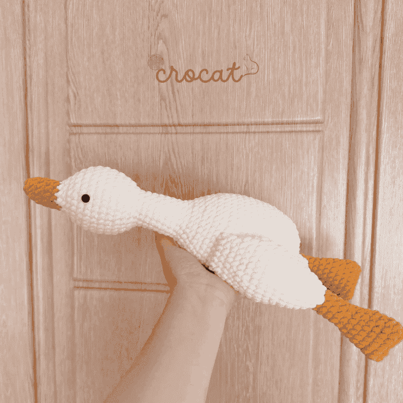 Crochet Pattern Little Goose No Sew, PDF File Amigurumi Pattern Tutorial English Deutsch Français Español Português