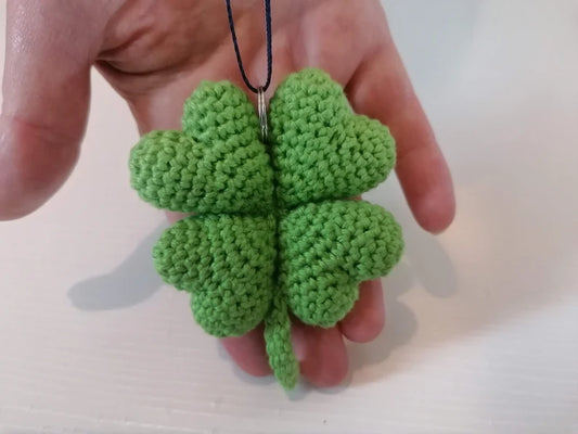 Crochet PATTERN Amigurumi Four Leaf Clover • PDF in English