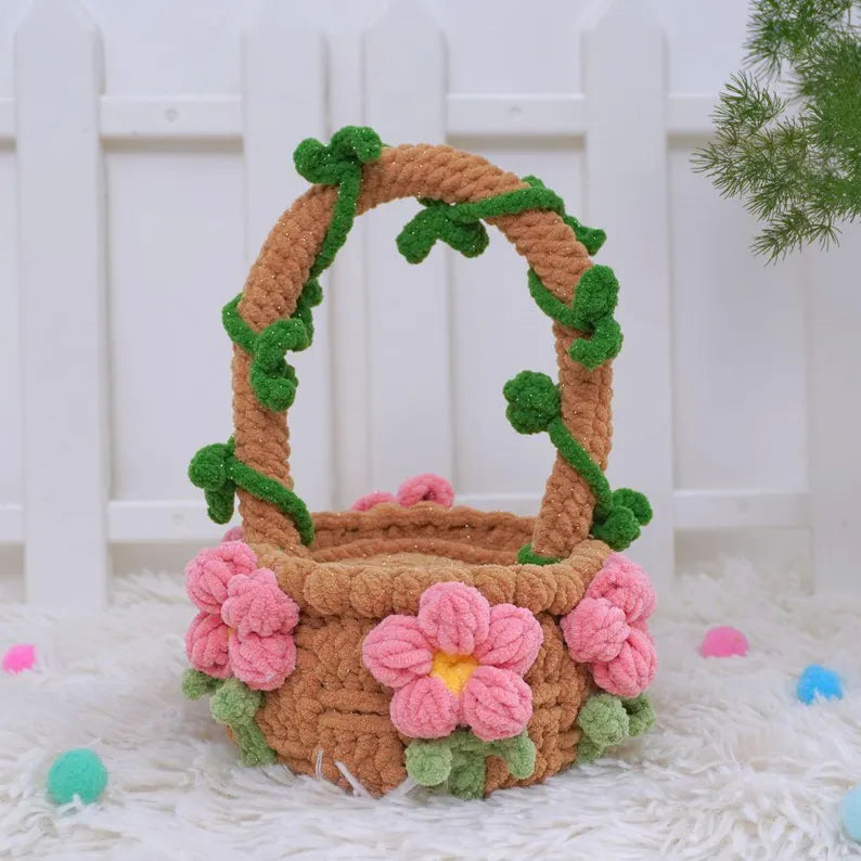 Bunny Treat Basket Crochet Pattern Bundle | Egg Bunny Pattern, Egg Basket Pattern, Easter Day Crochet Pattern, Amigurumi Crochet Patterns